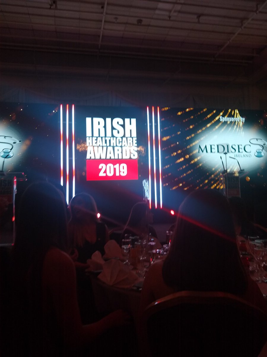 Delighted to be at Irish healthcare awards @Resilience_ie #resiliencenurses