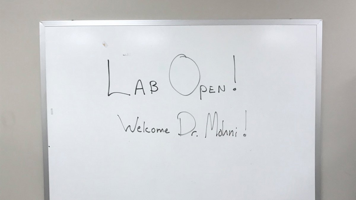 MohniLab's tweet image. The new lab is open for business!