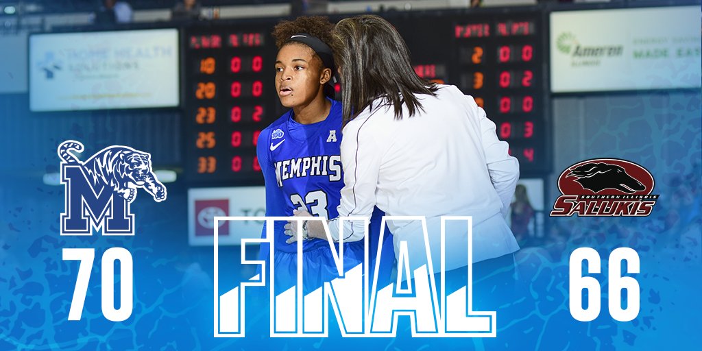 FINAL | Tigers win! Strong defense down the stretch gives Memphis a 70-66 win on the road!

Jamirah Shutes led the way with 23 points, while Dulcy Fankam Mendjiadeu records her first-career double-double.

#GoTigersGo