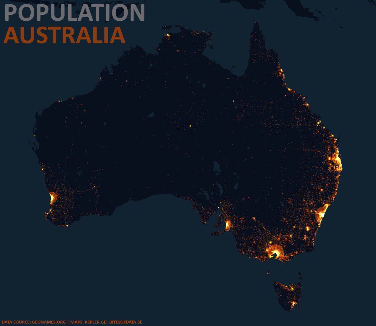 I Fucking Love Maps On Twitter Population Map Australia Source Https T Co Rqzj6ucc8y