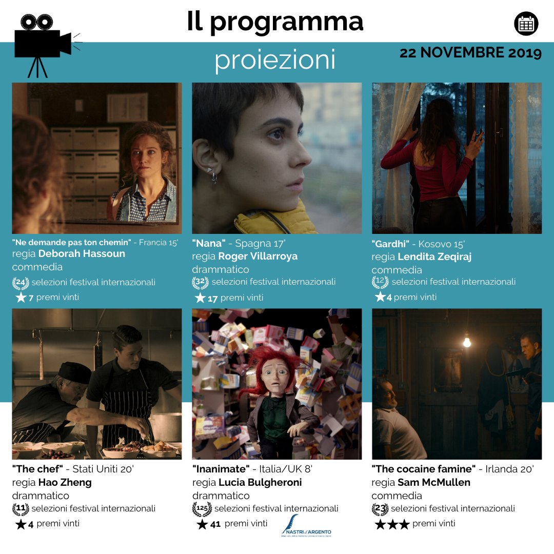 Questa settimana doppio appuntamento con il #pellicano!
Si inizia Venerdì con questa programmazione! 📽📽📽
#fiaticorti #fattipericorti #festival #cortometraggio