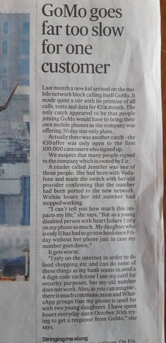 BavarianCare's tweet image. @gomoireland @GoMoIrelandCare #GoMoIsAJoke
#ComReg
#CloseGoMo
Finally some media attention. From this article it would appear only a few are affected. Its ffng thousands based on twitter.