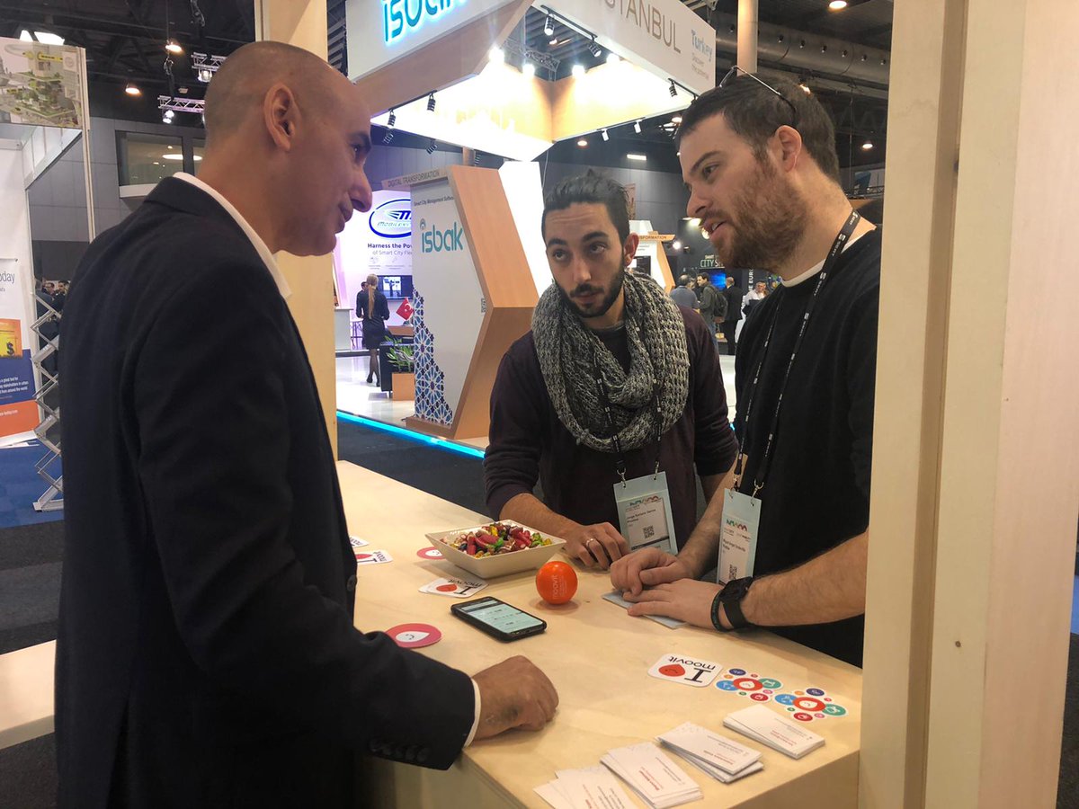 moovit's tweet photo. We closed day 2 of #SCEWC19 feeling great! We helped many urban planners and decision makers explore #SmartCity solutions. Looking forward to what tomorrow has in store 🚍

#SmartCityExpo #CitiesMadeOfDreams 
#UrbanMobility
@SmartCityexpo https://t.co/veRaFQhZWP