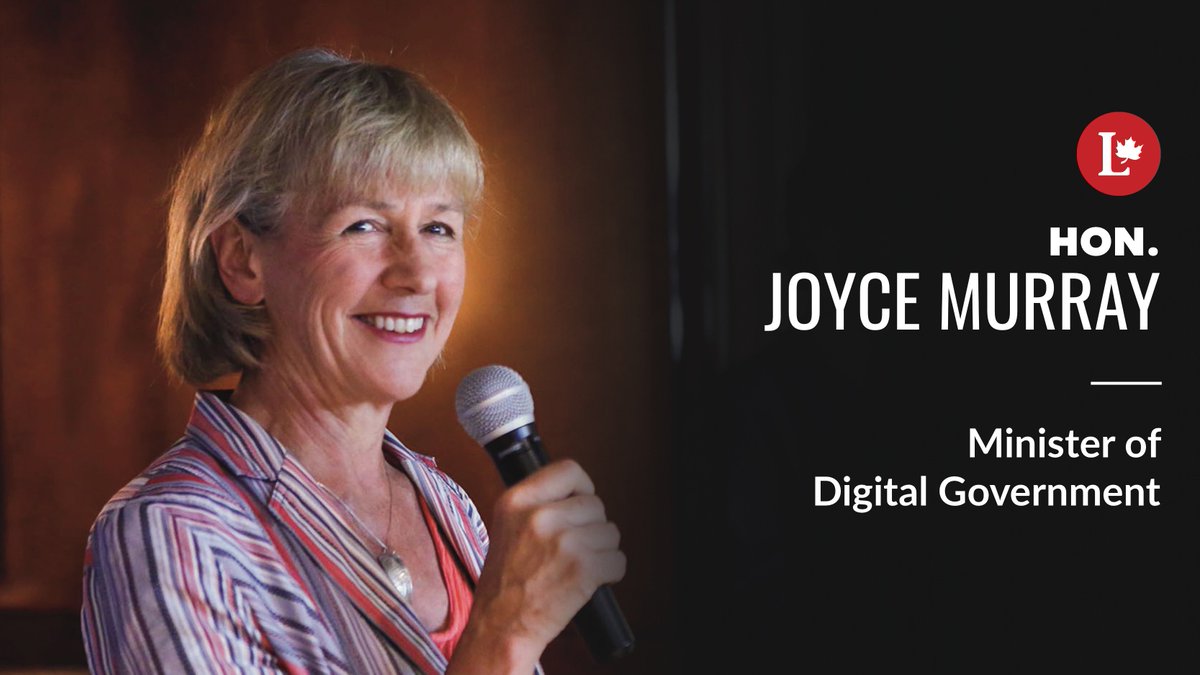 .<a href="/joycemurray/">Joyce Murray</a> will serve as Minister of Digital Government. #cdnpoli
