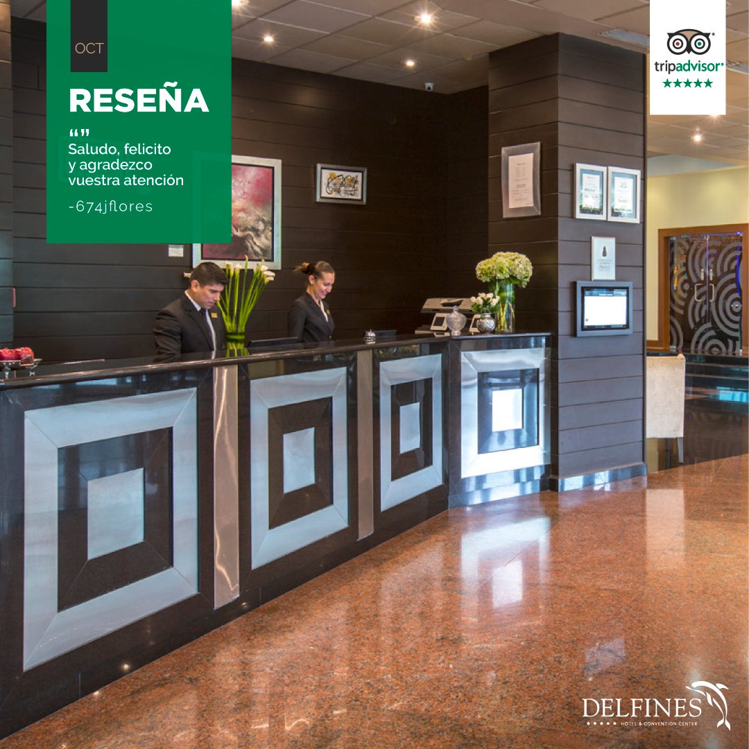 “Espero retornar pronto, compartiré nuestra experiencia a todos nuestros amigos y cada uno de mis compañeros. Vuestro panorama destaca el entorno de la ciudad.”

Reseña @TripAdvisor ➡ bit.ly/31917kE
+511 2157000 / consultas@losdelfineshotel.com.pe

#Hotel #DelfinesHotel