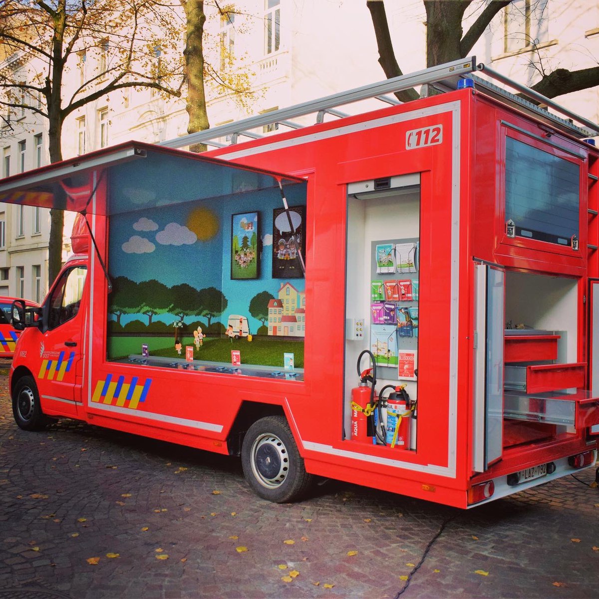 VanRossumPeter's tweet photo. When you can show your creations to an international fire prevention audience at an International Safety Education Seminar... proud. #leefbrandveilig #ISES2019 #firesafetyweek #firesafe #antwerp #europeanfiresafetyweek https://t.co/1UP9Izzyed