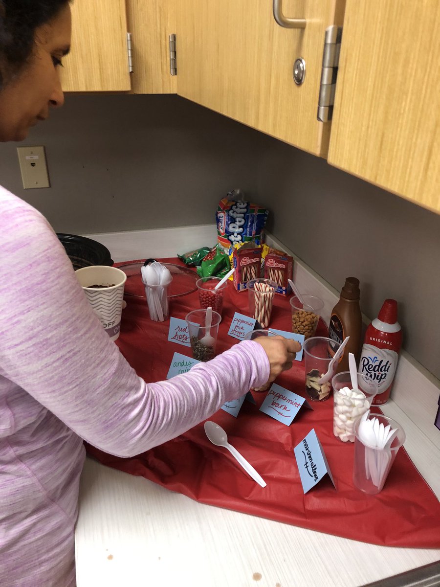 MissMcKnight512's tweet image. The @shawanoe Wellness team served up some warm and tasty drinks today for our awesome staff today!! #HotChocolateBar #AllTheToppings #SHWellness