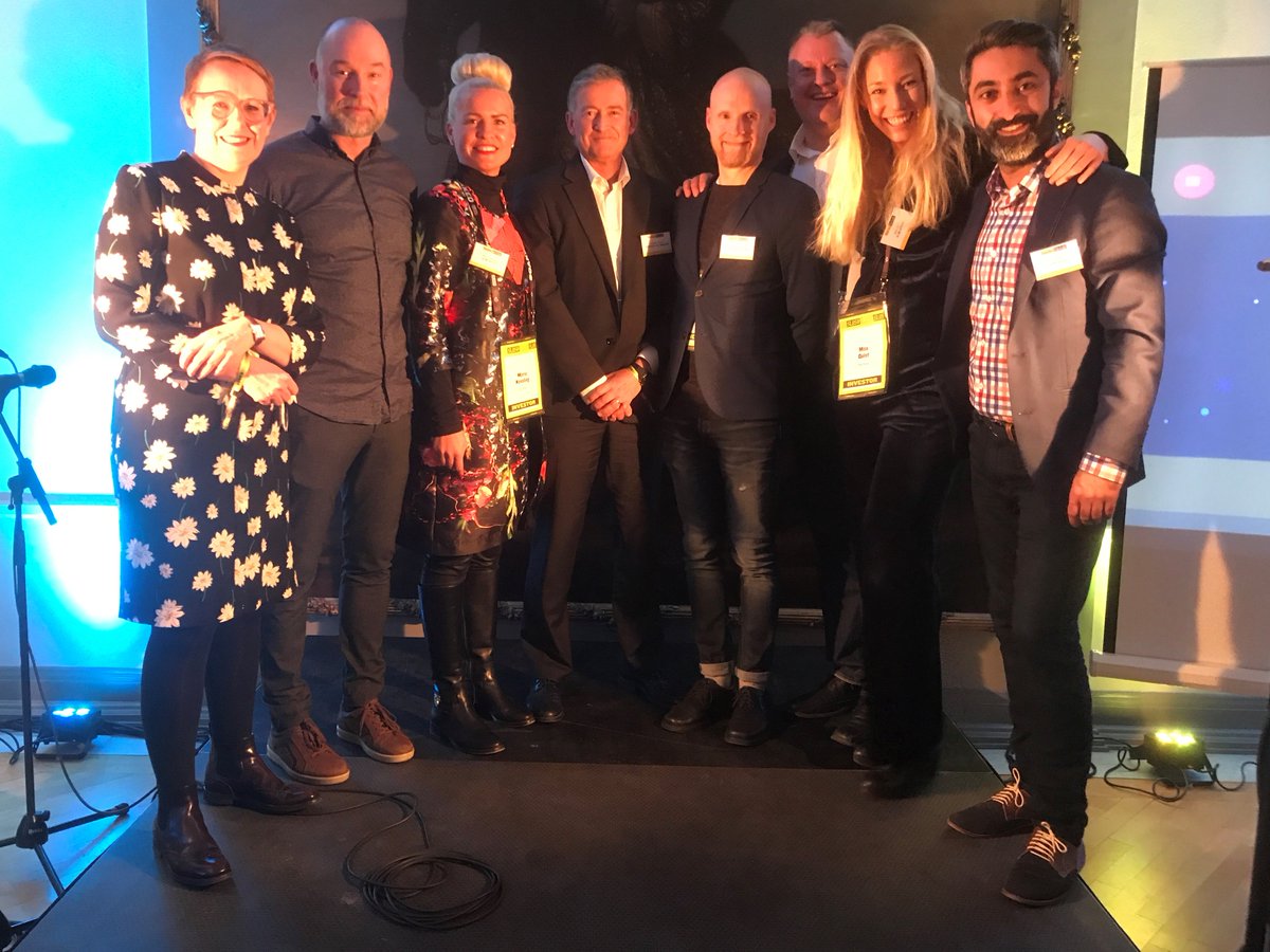 AndersAhnlid's tweet photo. #Slush19 under way! 30 Swedish #startups and 150 guests at our pre-Slush event. Good #pitches, including by @Raiha Buchanan, #Gigapay. A great @TeamSwedenSE event, co-hosted by @SveAmbFI, @BusinessSweden, @startupsweden, @tillvaxtverket, @Energi_mynd and @Almiinvest. #SWEinFIN https://t.co/w2xGvmdpEI