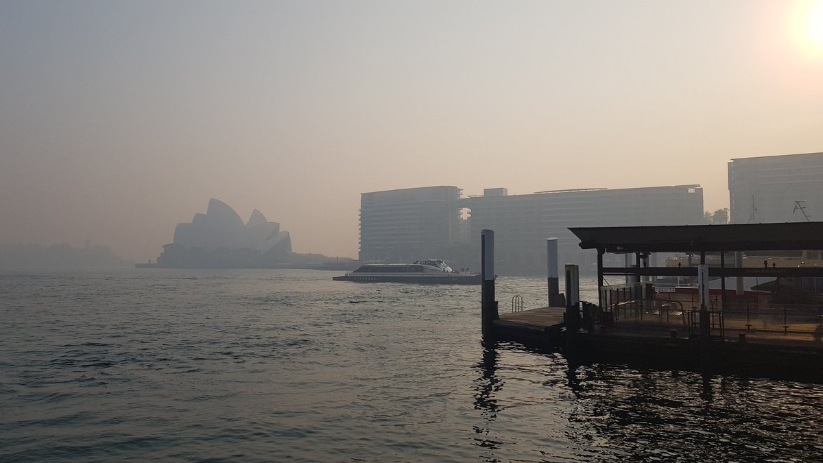 Dear Australians. I woke up this morning choking on the smell of bushfire smoke in my hotel room. This is your Opera House. UK got off coal in 7 years; Norway is preparing for life after oil. What is your plan? Where is your leadership? Where are your leaders? This is shameful!