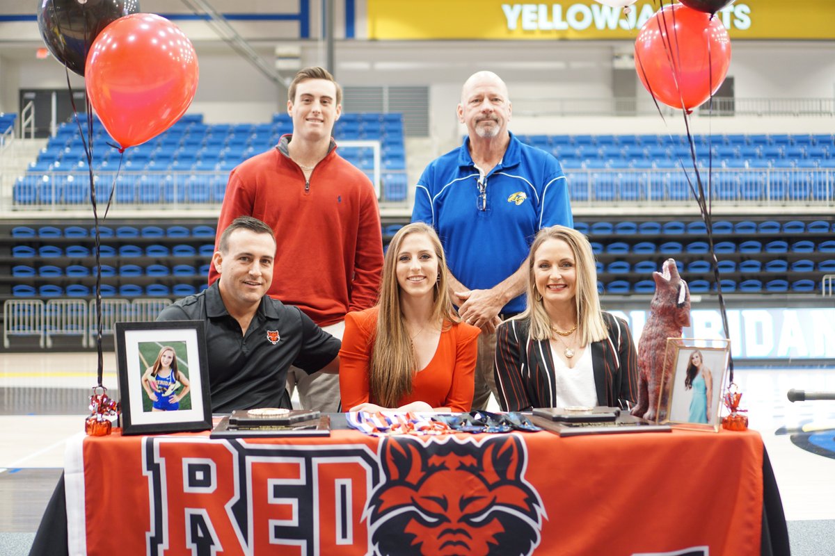 Carly Strong signs with Arkansas State University Track! #CollegeSigningDay