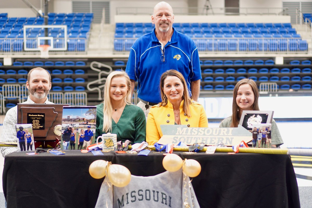 Mackenzie Moring signs with Missouri Southern State University Track! #CollegeSigningDay
