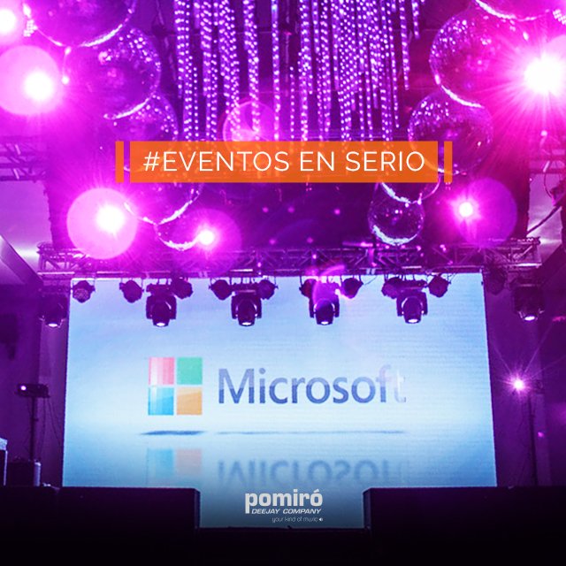 La mejor elección para tu evento #Corporate #Evento #FinDeAño #Tecnología #Técnica pomiro.com