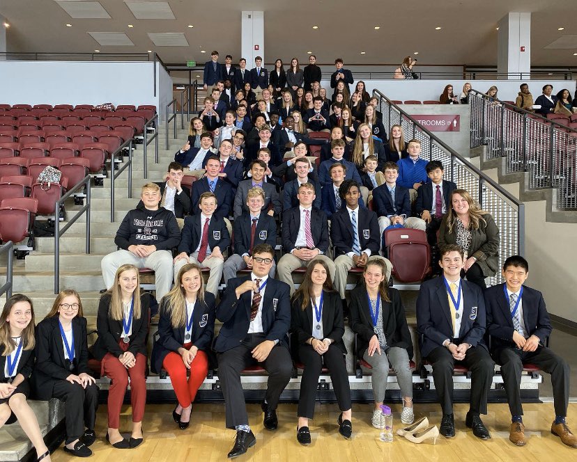 CatleysClasses's tweet photo. Another successful District Leadership Conference for Blacksburg DECA! Eleven 1st Place Overall finishes and many, many more qualified for state competition in February. They make us proud! @Blacksburg_deca @KRadsClasses @BburgHSBruins @VirginiaDECA @MarkMiear @markrhusband https://t.co/vhOmhjI5sS