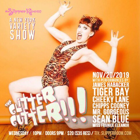 It’s @heytigerbay! She’s back with us for Glitter Gutter tonight! 10pm start. ❤️