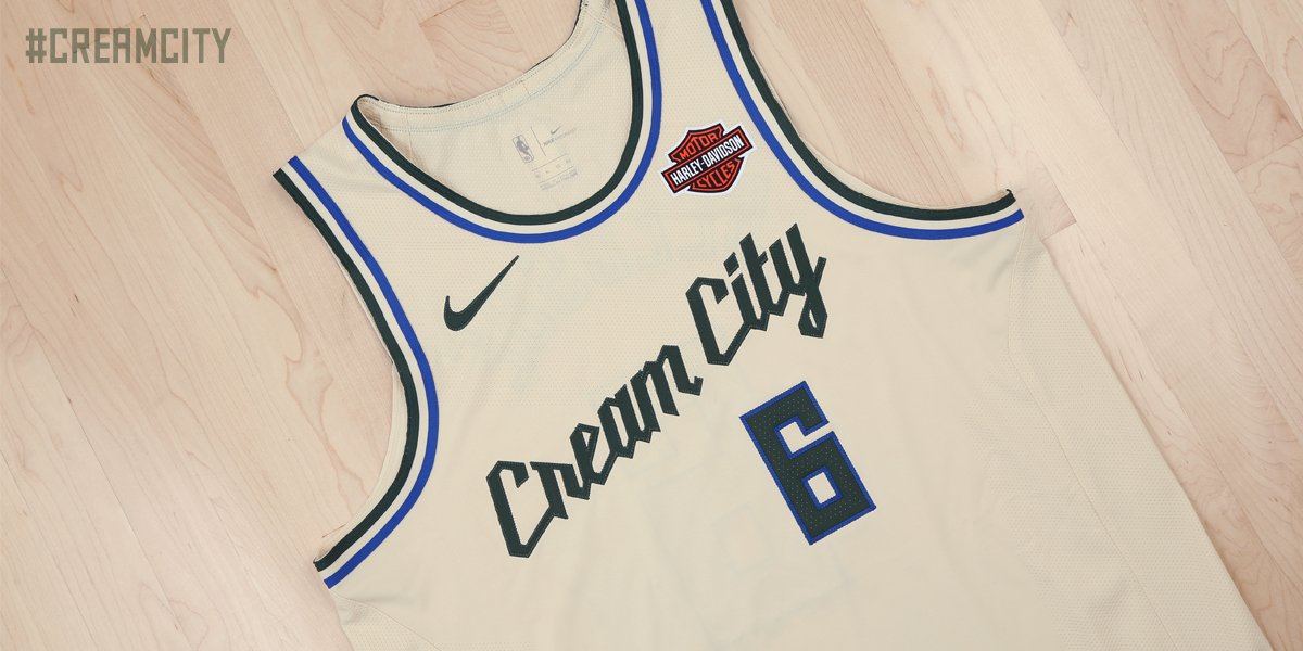 Milwaukee Bucks on X: The design incorporates the Cream City type-face  that appeared as an anthem on the 2017-18 Cream City edition, now moved to  the chest to proudly display the city's