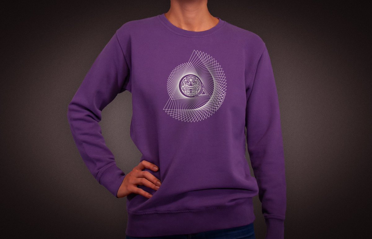 İnca, Kadın Sweatshirt #inca #design #sweatshirt #kadıngiyim #mor #tasarım