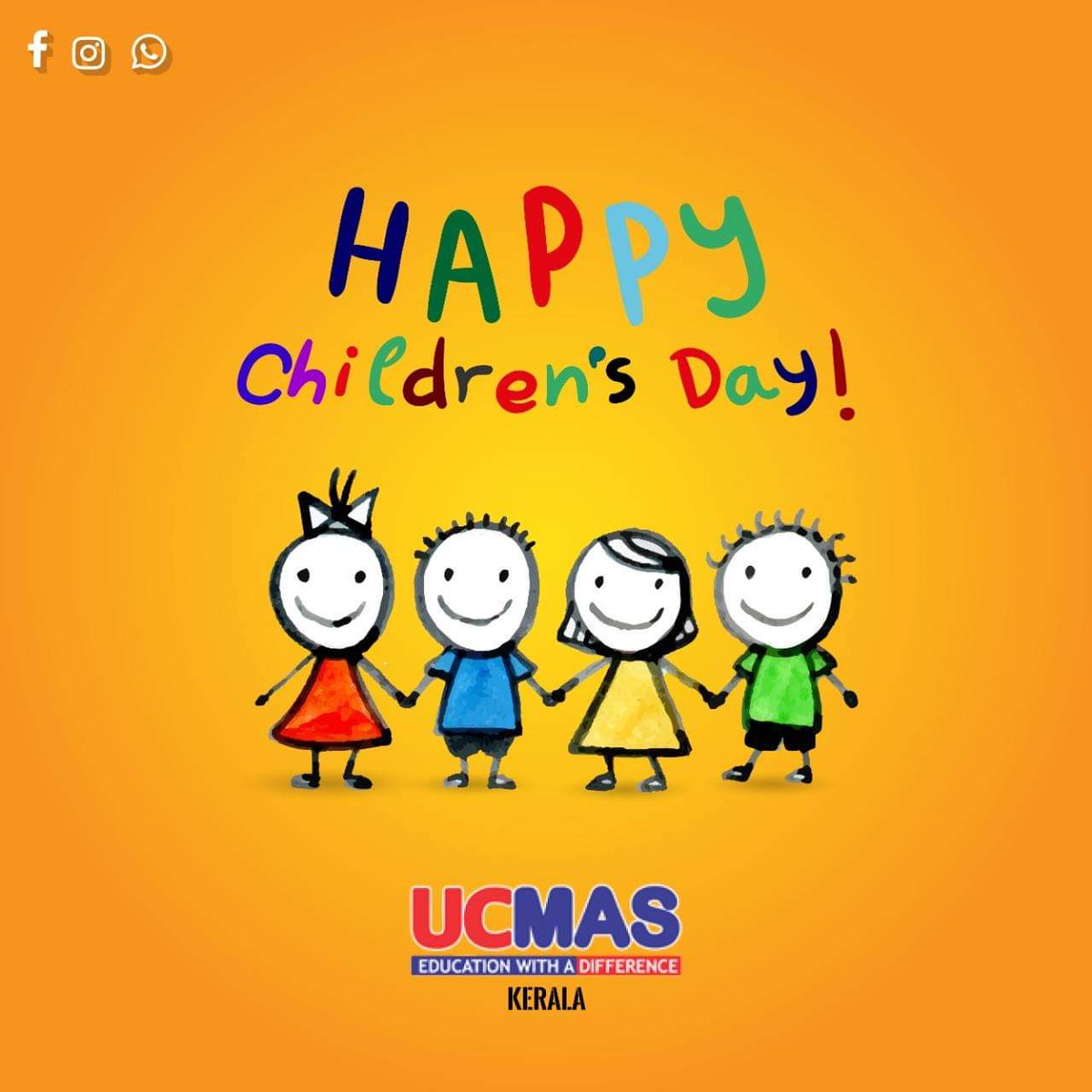 #20 Novembre: Journée mondiale de l'enfance;
Pour le poête, William Wordsworth, l'enfant est le père de l'Homme".

Vous pouvez donc faire de votre enfant l'homme que voudriez le voir être avec un encadrement adéquat.
C'est notre travail à UCMAS.

*HAPPY CHILDREN'S DAY*