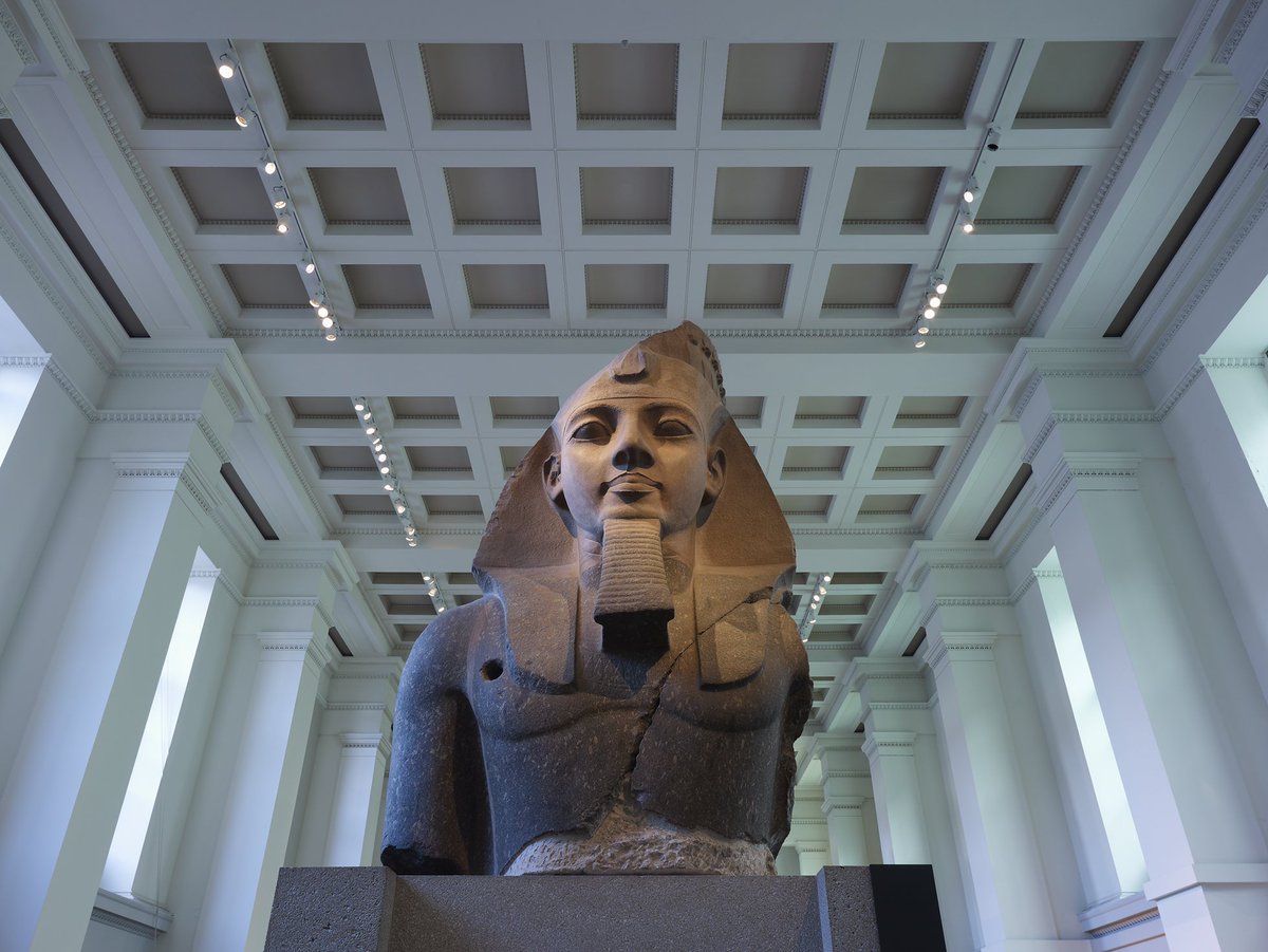 This statue is the largest object in the Egyptian Sculpture Gallery