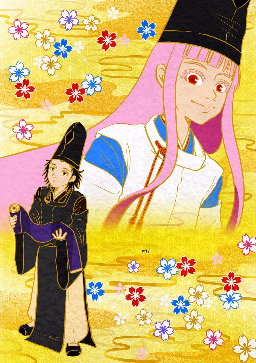 I first drew back the kyoto culture☺️💕 #双星の陰陽師