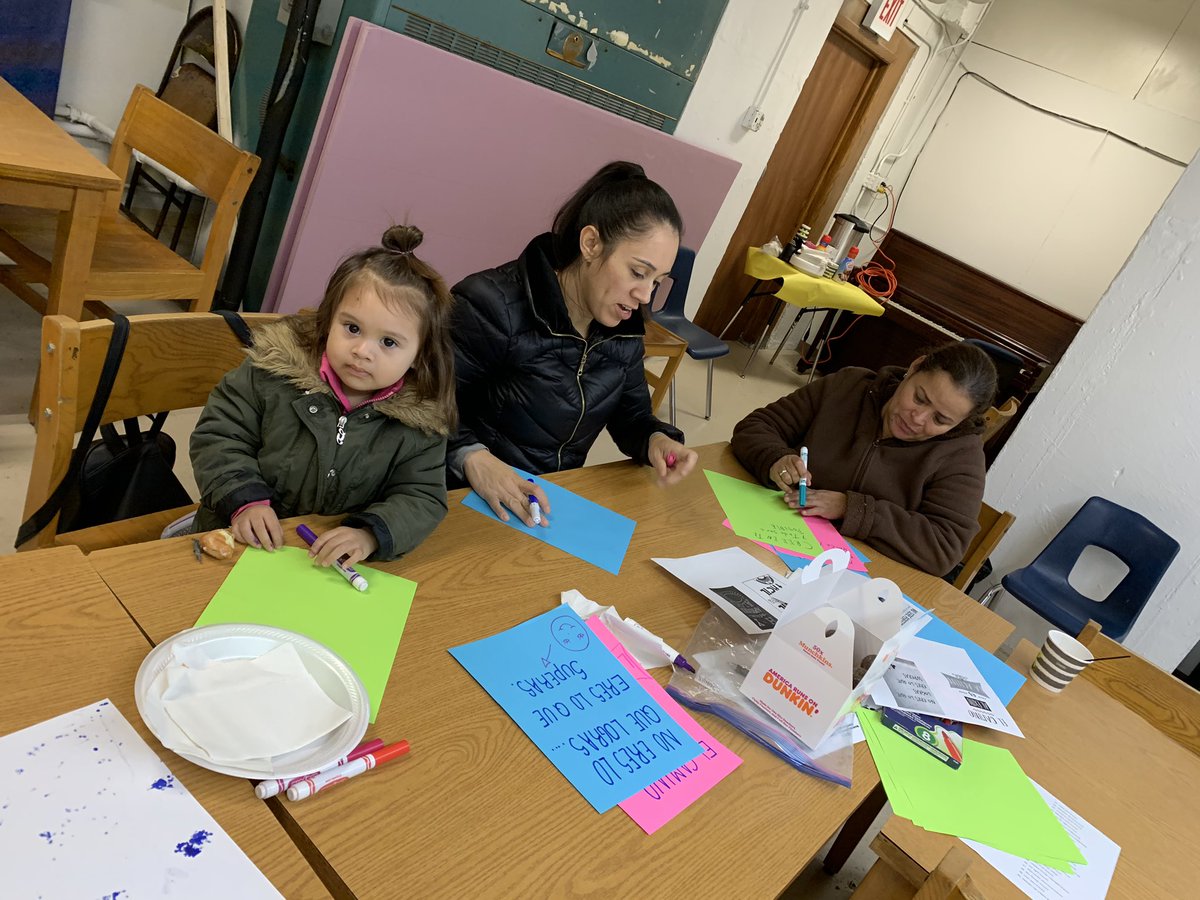 srtakurth's tweet photo. At our BAC meeting today, our parents helped support our team goal #3 of increasing native language presence school-wide by creating posters with positives messages in Spanish. Can’t wait to get them up in the hallways! #orgullo @CICSPrairie #wearedistinctive https://t.co/Yn0CkSnkN8