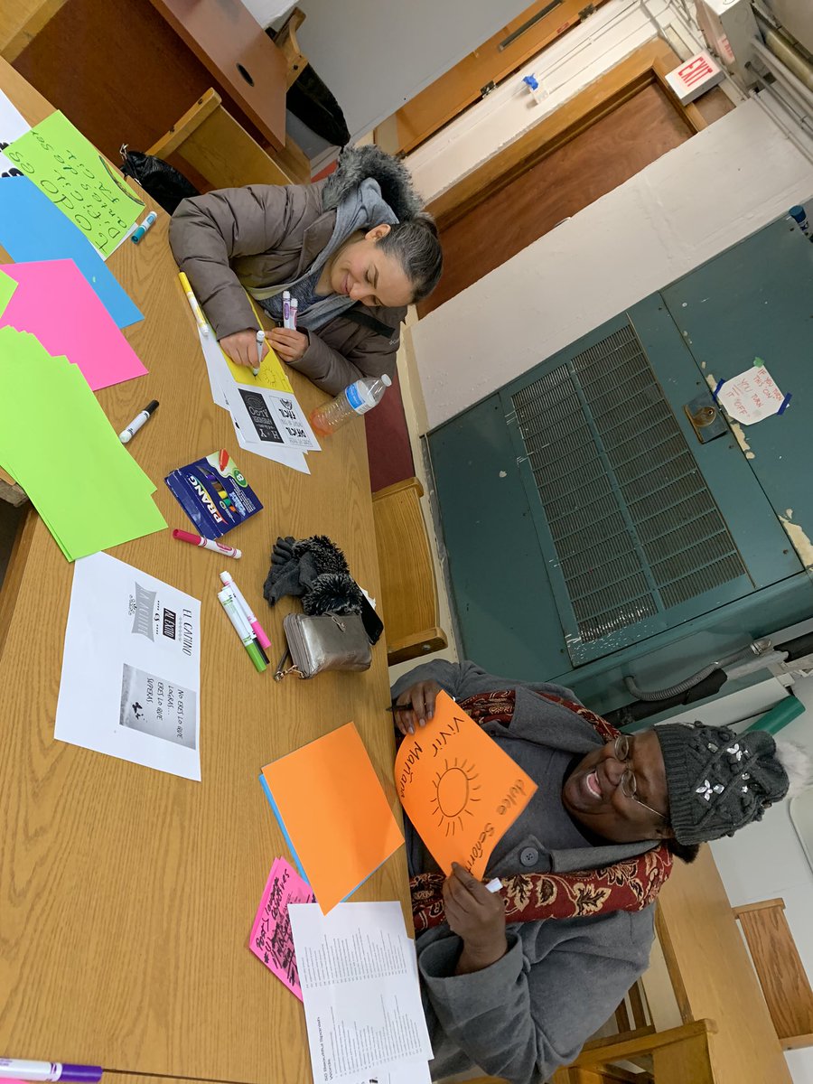 At our BAC meeting today, our parents helped support our team goal #3 of increasing native language presence school-wide by creating posters with positives messages in Spanish. Can’t wait to get them up in the hallways! #orgullo @CICSPrairie #wearedistinctive