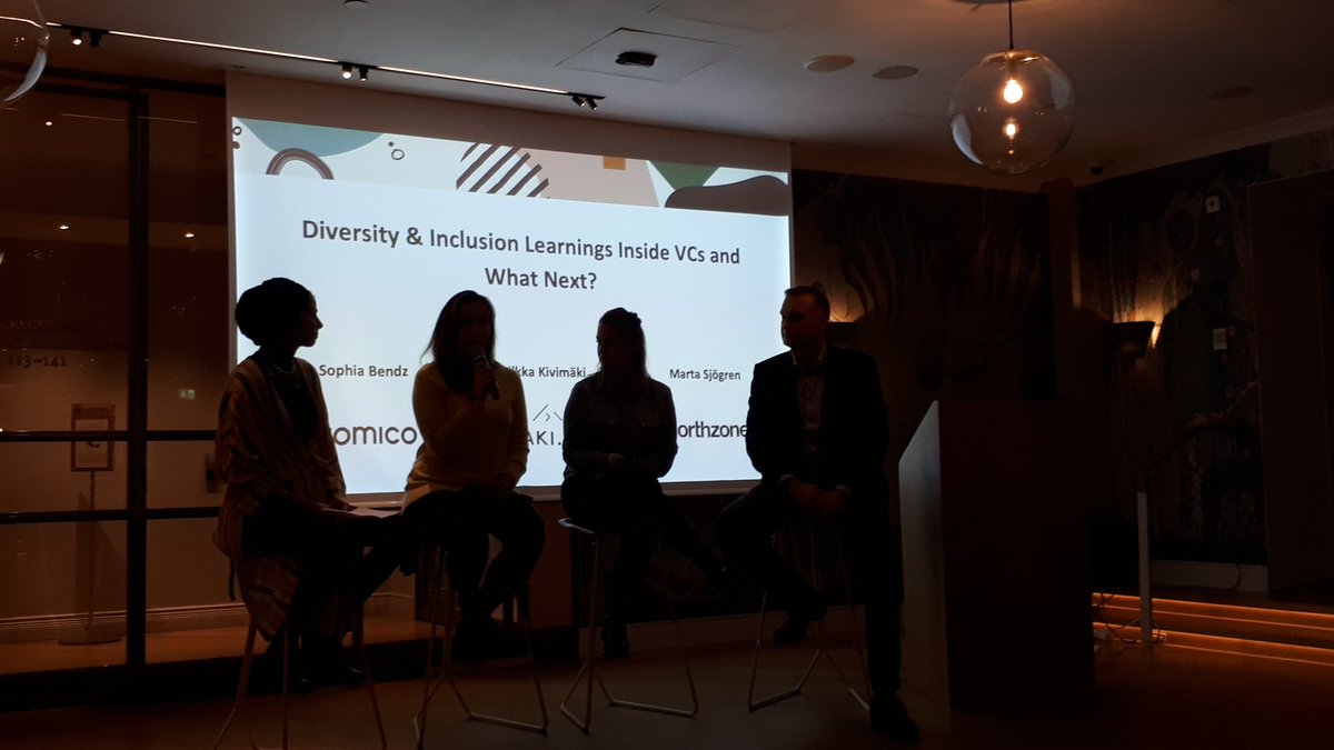 "I don't see the pipeline problem," says <a href="/sophiabendz/">Sophia Bendz</a> <a href="/atomico/">Atomico</a>: 53% of startups she's invested in as an angel have female founders. She thinks it's on VC firms to hire more female partners."There's a clear correlation between number of female partners and female founders backed."