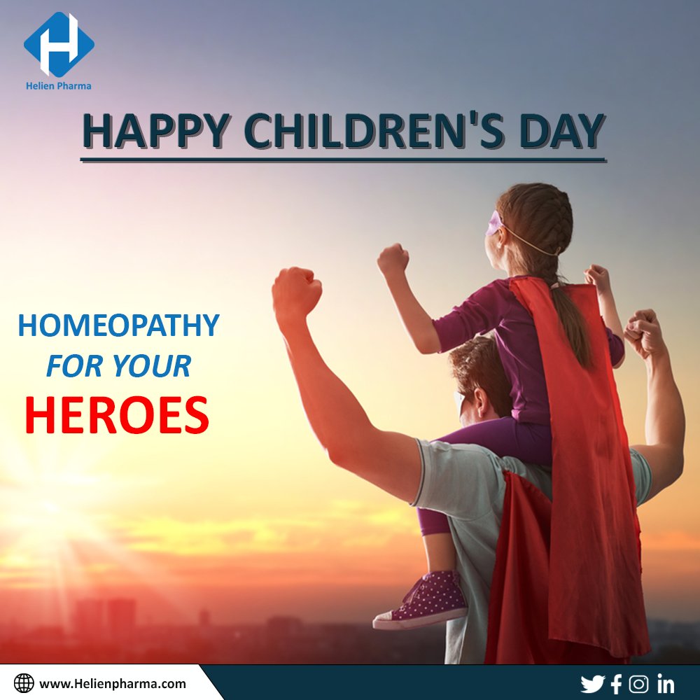 HelienPharma's tweet photo. A young sapling continues to grow in the direction it's inclined. Similarly, your young ones take a path shown to them in their early years. Except, for the sapling there's Sunshine and for your Heroes there's us.
Happy Children's Day!
#Helien #children #homeopathy #heroes https://t.co/S40PXRYIFa