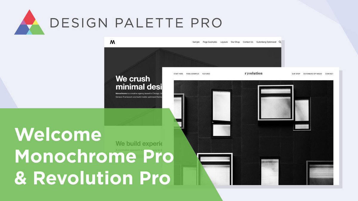 DesignPalette's tweet image. 🎉 We released Design Palette Pro 1.8.1, featuring support for Monochrome Pro &amp;amp; Revolution Pro Genesis child themes *plus* updates to our Google Web Fonts add-on.

genesisdesignpro.com/release-notes/…

#WordPress #StudioPress #GenesisWP