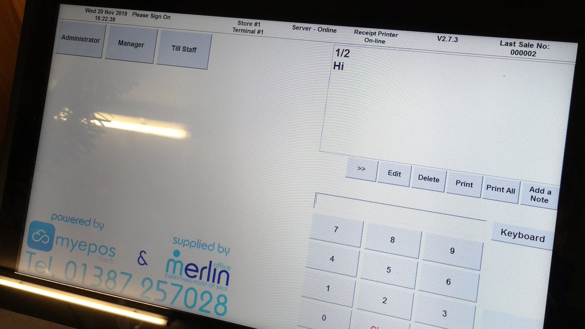 MerlinOfficeLtd's tweet photo. We would like to thank Mary for picking Merlin Office for her new #MyEPoS System.

Wish you all the best in your new Shop and Post Office. https://t.co/zhGXhRzsq0