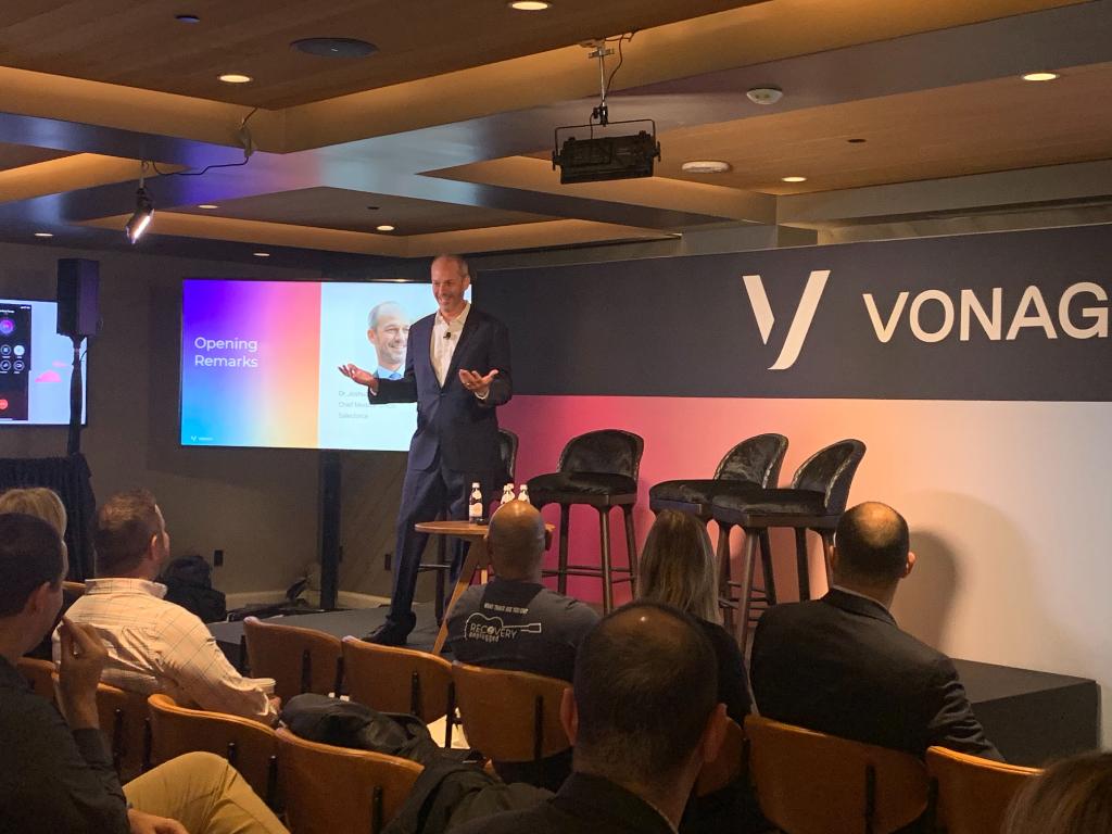 Nexmo (now Vonage) (@nexmo) on Twitter photo Dr. Joshua Newman Chief Medical Officer at <a href="/salesforce/">Salesforce</a> kicks off the Vonage Healthcare session on Day 2 of #Df19 at Vonage Hub at Virgin Hotel. #Dreamforce2019 #healthcare Dr. Joshua Newman Chief Medical Officer at <a href="/salesforce/">Salesforce</a> kicks off the Vonage Healthcare session on Day 2 of #Df19 at Vonage Hub at Virgin Hotel. #Dreamforce2019 #healthcare