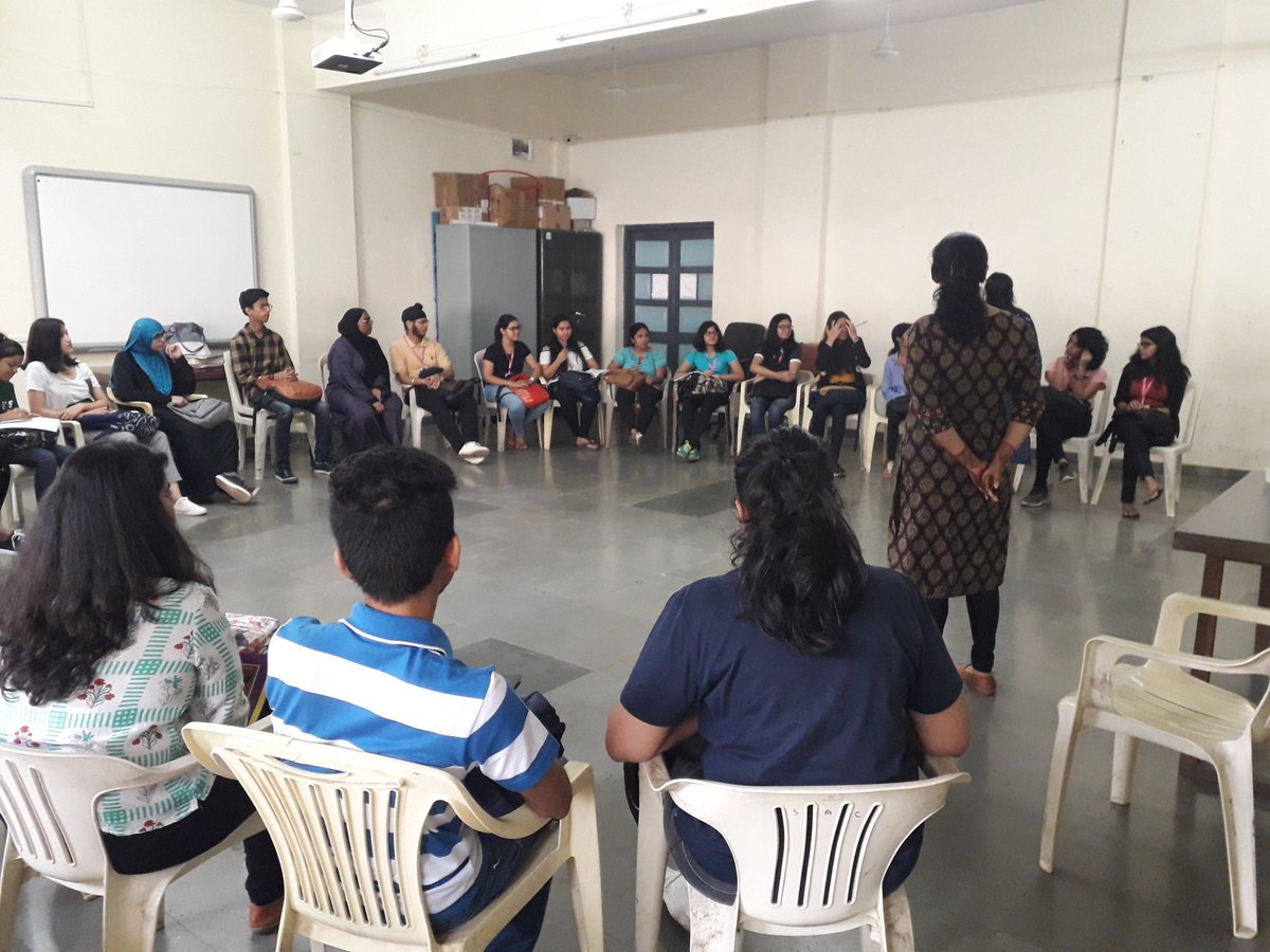 Really pleased to have had Aishanyaa, Priyanka, and Komal from <a href="/tarashatiss/">Tarasha - A Field Action Project</a> on campus at St Andrew's College today talking about #MentalHealthAwareness and community systems.