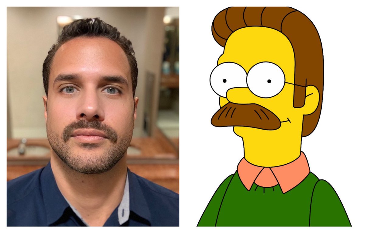 Going to tell my kids I was the inspiration for Ned Flanders. 