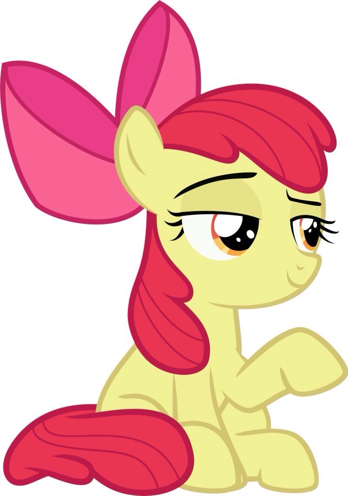 Apple Bloom: Ahh, much better, thank you.Nurse Redheart: Okay, Sweetie Bell...