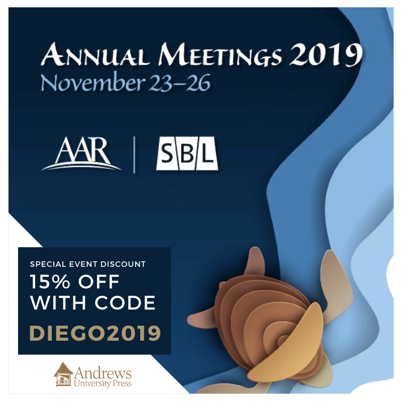 On occasion of the annual meetings, we’re offering a 15% discount on all☎️orders with code DIEGO2019. Call us at 800-467-6369! And if you’re in San Diego, stop by our booth for more savings &amp; promos 🤭 📚

#aarsbl19
#andrewsuniversitypress
#andrewsuniversity
#sandiego
#adventist