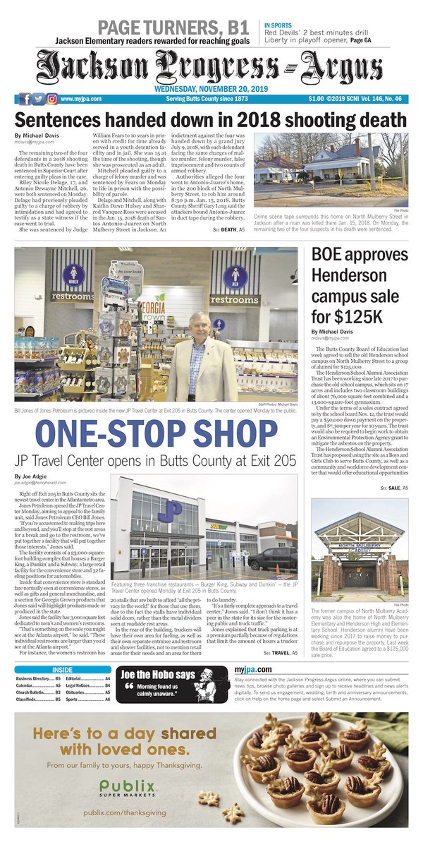 Michael_P_Davis's tweet photo. For these stories and more, pick up a copy of today's Jackson Progress-Argus or visit https://t.co/sANMkBJ0lt. https://t.co/GyKG1Veaam