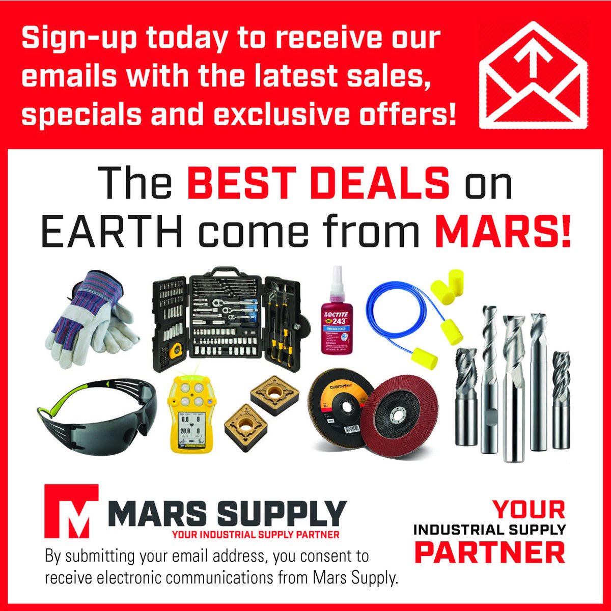Starting in 2020, we'll be changing our main method of communication. We'll be replacing snail mail with email. Visit marssupply.com/email-signup to subscribe. Emails include anything from latest news and promotions to informational pieces, newest product offerings and more.