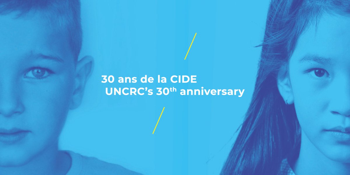 Mamedi_Diarra94's tweet photo. 20 NOVEMBRE 1989
L’Assemblée générale de l’#ONU adoptait la Convention internationale relative aux #droits de l’enfant (#CIDE), premier traité 🌎🌍 à énoncer les droits de ts les #enfants &amp; à engager les États parties à respecter ses articles
https://t.co/eOFER1LSrN #30ansCIDE https://t.co/B3ewp5ViGe