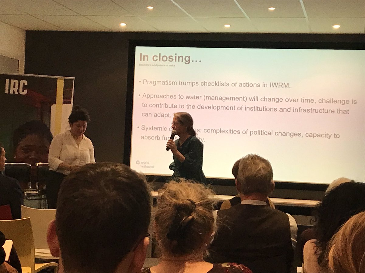 LisaMAndrews_'s tweet image. @Annette_Mo great presentation on #IWRM in fragile states. A difficult balance b/n long term shifts (advocacy) and short term needs (local realities). Thanks for your clear anecdotes from your experiences in Mali @WorldWaternet @IRCWASH #WASHdebate