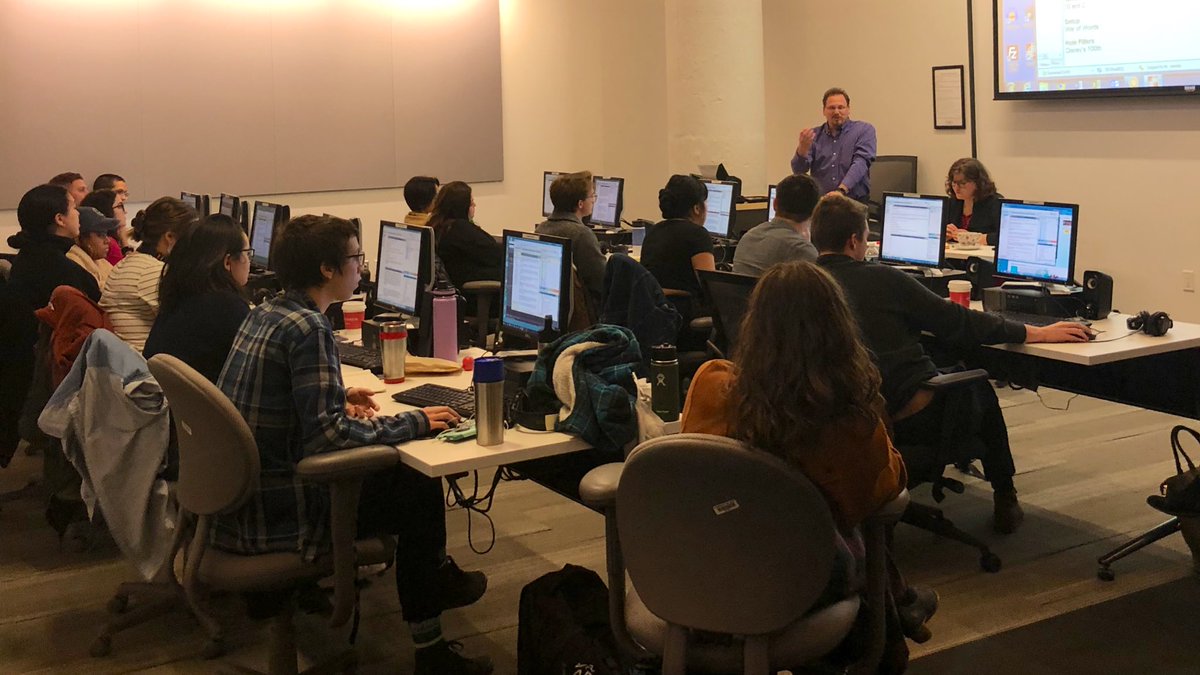 🎤 🎧 Fall 2019 Audio Production Boot Camp for interns &amp; temps going on now! <a href="/nprtraining/">NPR Training</a> #nprlife