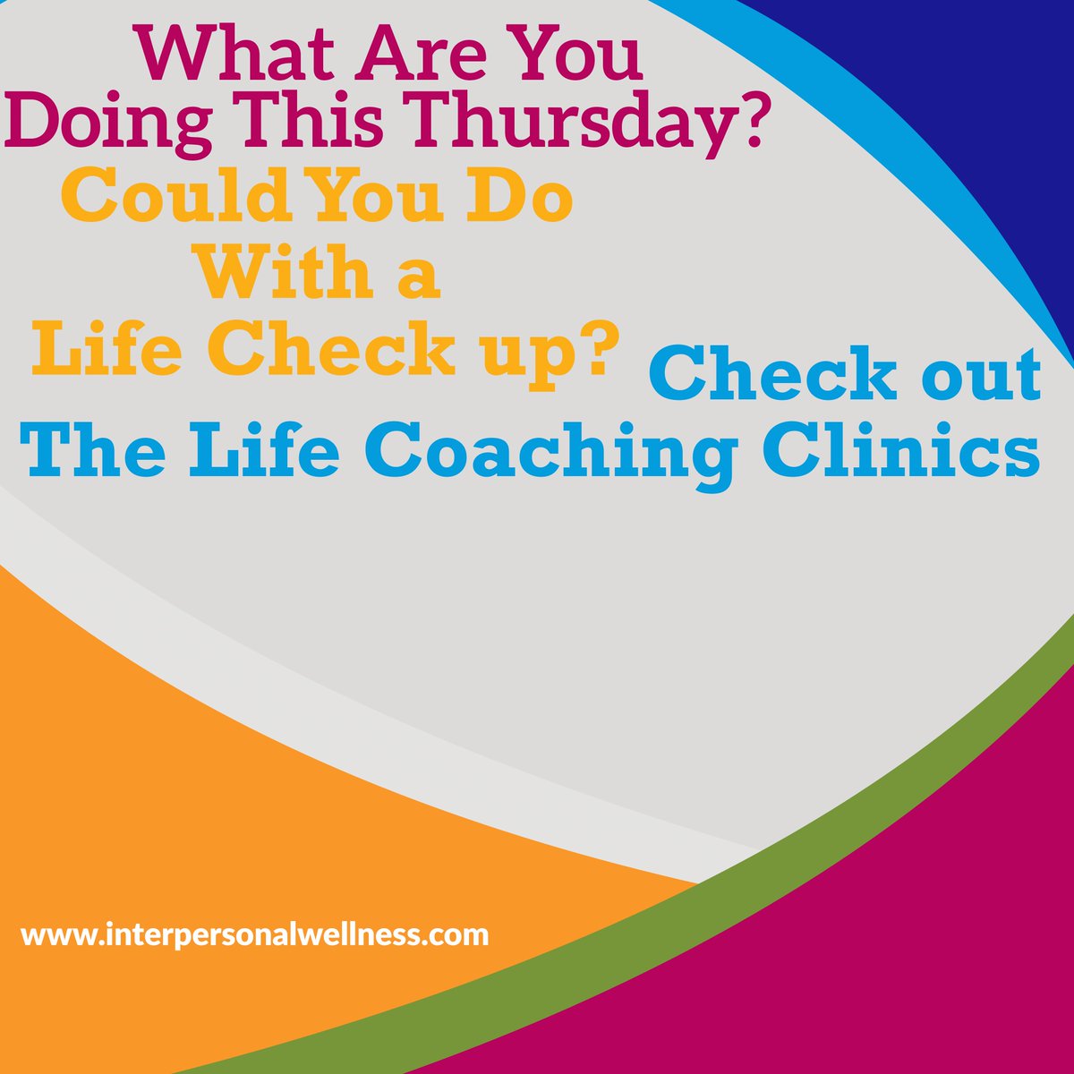Ready to make life changes to get you ready for 2020? Register for a Thursday evening life coaching clinic. Take the first step for the life you want to have: ed.gr/bzedp
#emotionalpain #healing #emotionawellness #emotionaldistress #emotionalhealing #wellness