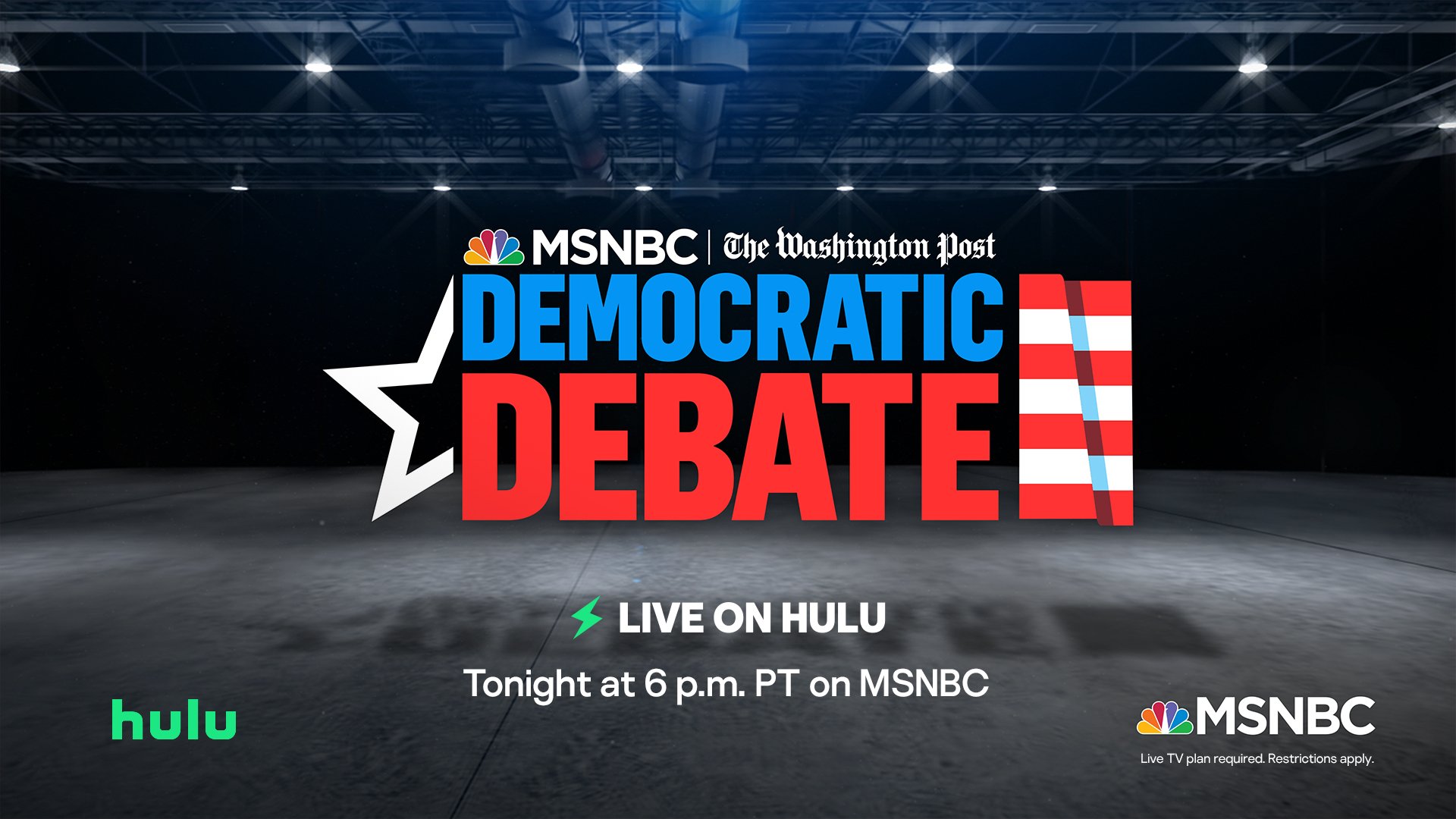 Hulu Support Things Are Heating Up As The Smallest Group Of Candidates Yet Takes The Stage For The 5th Democratic Presidential Debate Tune In To Msnbc Tonight At 6pm Pt To Hulu Support Things Are Heating Up As The Smallest Group Of Candidates Yet Takes The Stage For The 5th Democratic Presidential Debate Tune In To Msnbc Tonight At 6pm Pt To