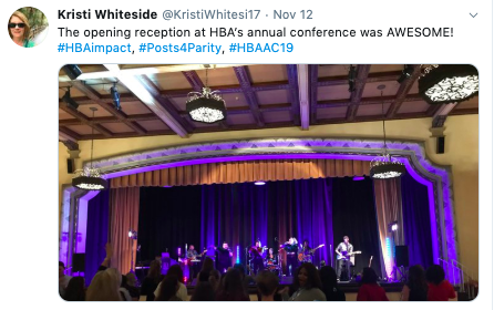 HBAnet's tweet photo. Congratulations @KristiWhitesi17! You've won a free registration into a 2020 regional mentoring program in the #Posts4Parity grand prize drawing. Thank you for playing! Keep an eye on your email for more information! #HBAimpact #HBAAC19 https://t.co/QliJhCHBBC https://t.co/SCJey5PLGX