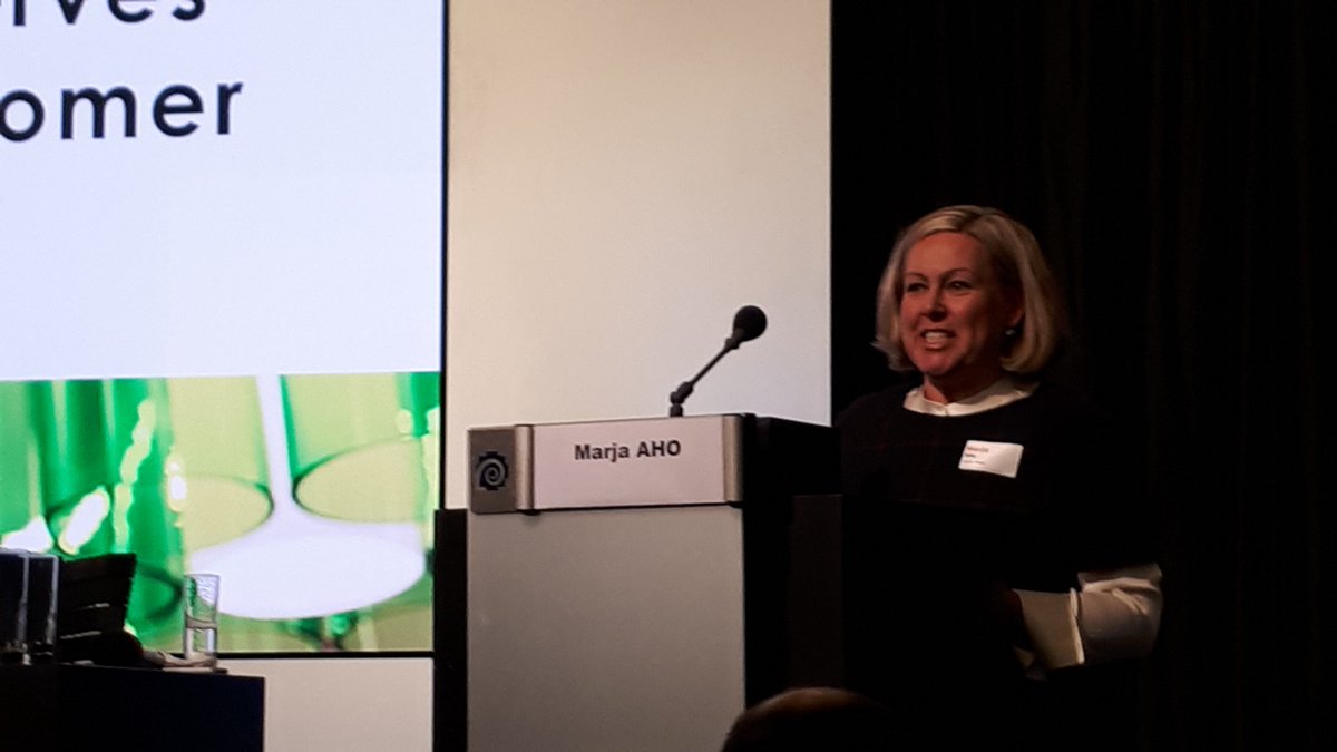 Finland is a pioneer in responsibility, says Marja Aho, Sustainability manager, Alko, at #spiritsSummit2019 <a href="/spiritsEUROPE/">spiritsEUROPE</a>