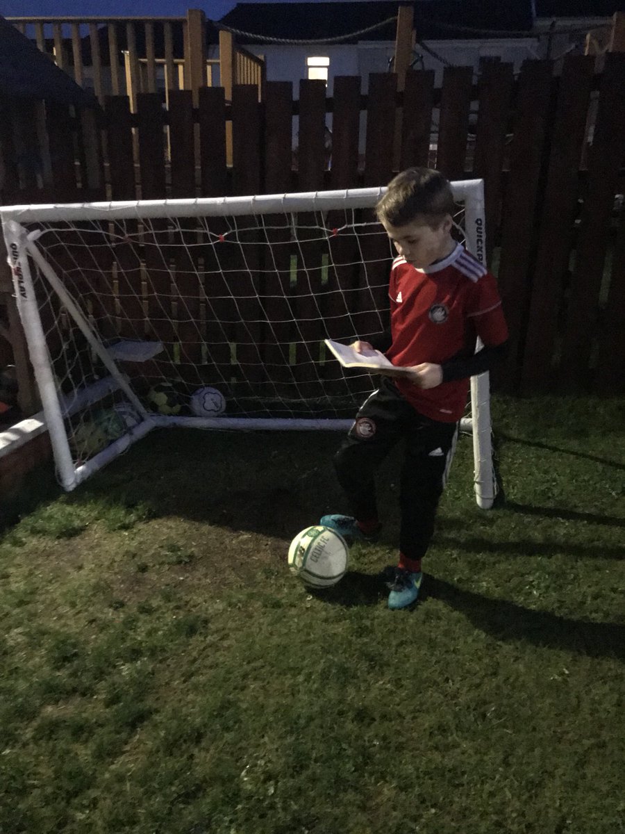 Even playing football doesn’t stop Andrew reading 😂😂@StMichaelsP5A