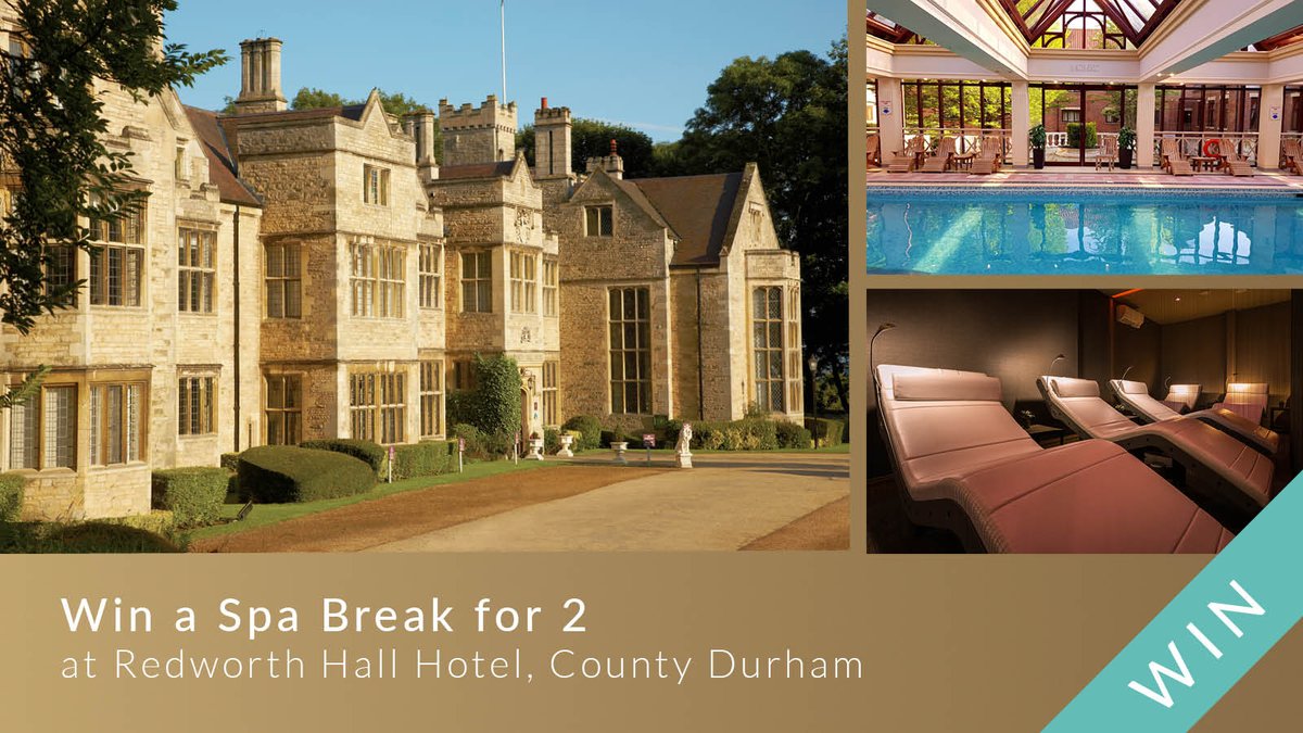 Spabreaks.com (@spabreaks) on Twitter photo We're giving you the chance to win a Midweek Spa Break for two at <a href="/TheRedworthHall/">Redworth Hall Hotel</a> in County Durham! The prize includes one night's bed and breakfast, 3 course dinner & a 40 minute treatment each. To enter, follow us (<a href="/spabreaks/">Spabreaks.com</a>) and retweet this tweet #win #giveaway #competition We're giving you the chance to win a Midweek Spa Break for two at <a href="/TheRedworthHall/">Redworth Hall Hotel</a> in County Durham! The prize includes one night's bed and breakfast, 3 course dinner & a 40 minute treatment each. To enter, follow us (<a href="/spabreaks/">Spabreaks.com</a>) and retweet this tweet #win #giveaway #competition