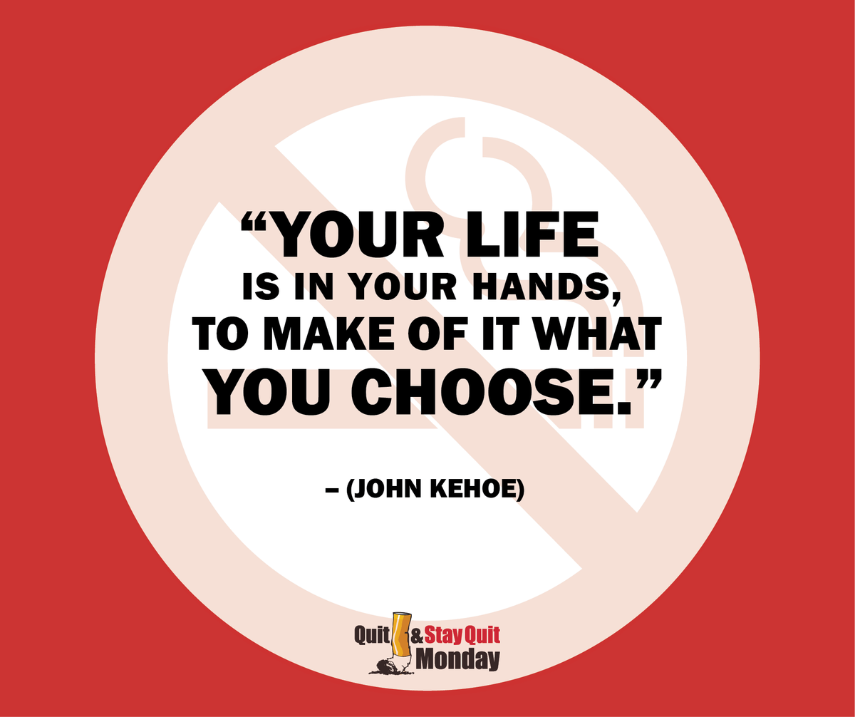 QuitMonday's tweet photo. Take charge of your life by committing to quitting! See how the #QuitMonday method can work for you at: https://t.co/sqyU1JO8J0 https://t.co/648EKynX7I