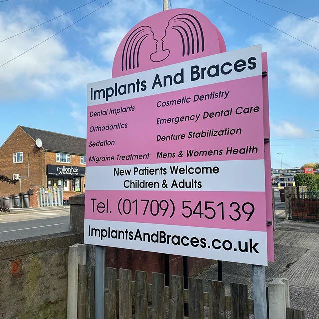 KoenigGraphics's tweet photo. Baby Pink Signage for Fountains Dental Care Rotherham! 🦷 https://t.co/e8oLzyZT5r https://t.co/809XCxKCjd