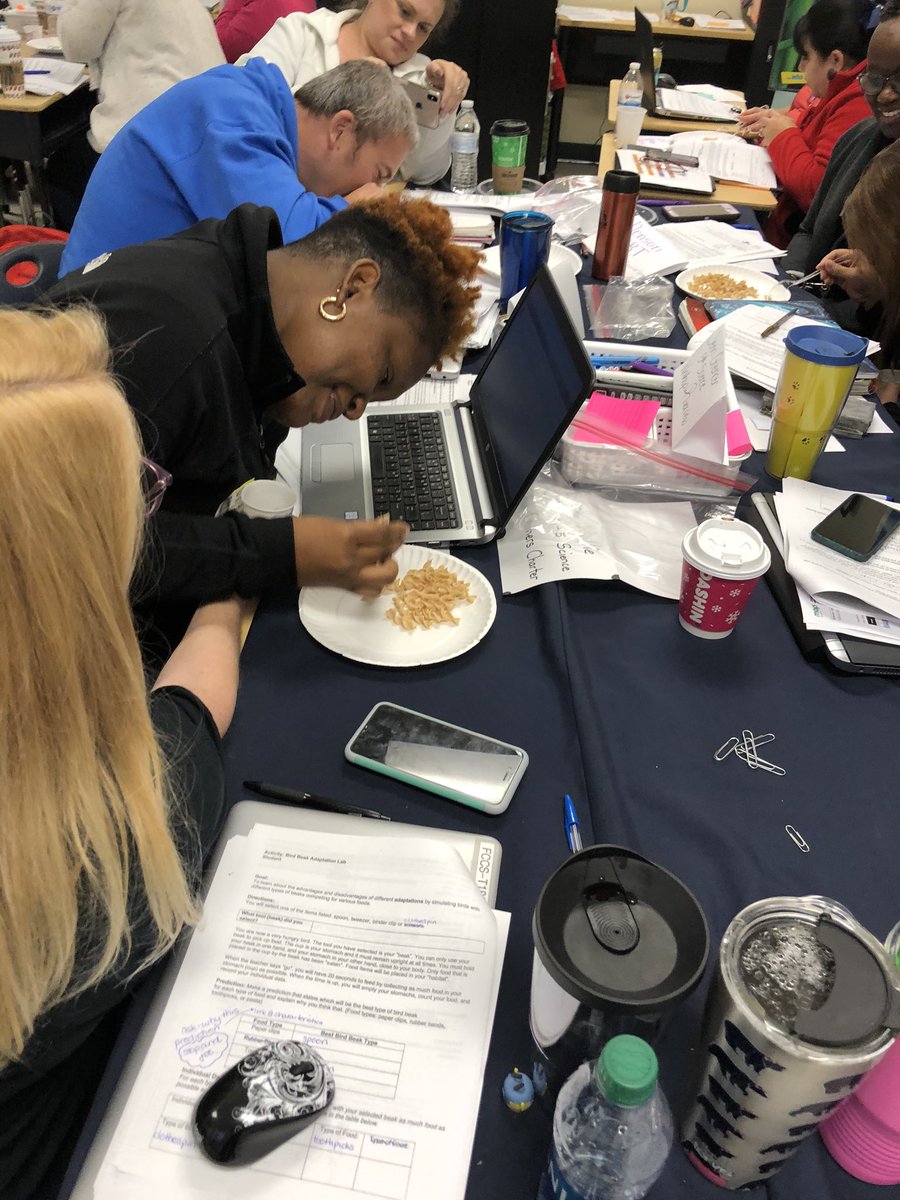 cntocco's tweet photo. Science Content Day at Henderson! Some of us chose the right beaks! https://t.co/MAwokkgJgk