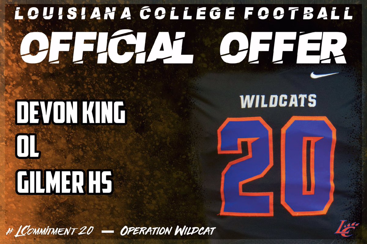 Blessed to receive an offer from Louisiana College!!! Thank you <a href="/coachbenmc19/">Ben McLaughlin</a> &amp; @lc_ftball