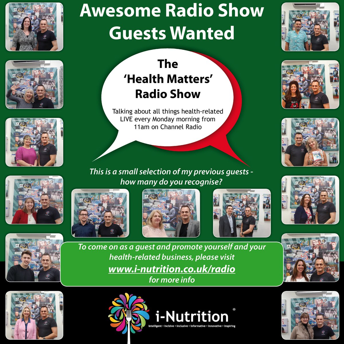 HealthRadioShow's tweet photo. I am looking for guests in the #health and #wellbeing industry, to come on my #radio show in 2020 and talk about what they do and how they help people.

For full details, check out: 
https://t.co/TTvzphVhdl

Please RT and share, ty https://t.co/zpG9VG4T81